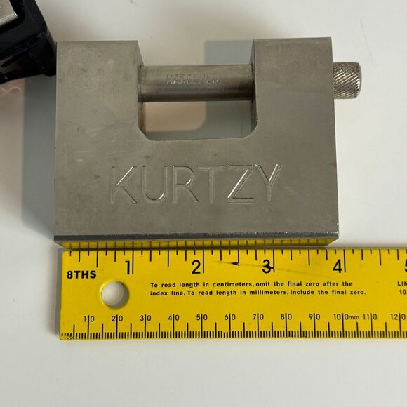 Kurtzy 2-pack Steel Padlocks 1kg 12mm Shackle 10 Keys NIP - Picture 3 of 3